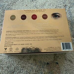 Blessed Beauty Natural Eye Shadow Set – NEW • Warm Neutrals Quad + Brush